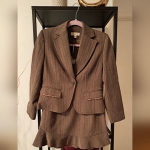 Amanda Smith Pinstriped Skirt Suit